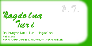 magdolna turi business card